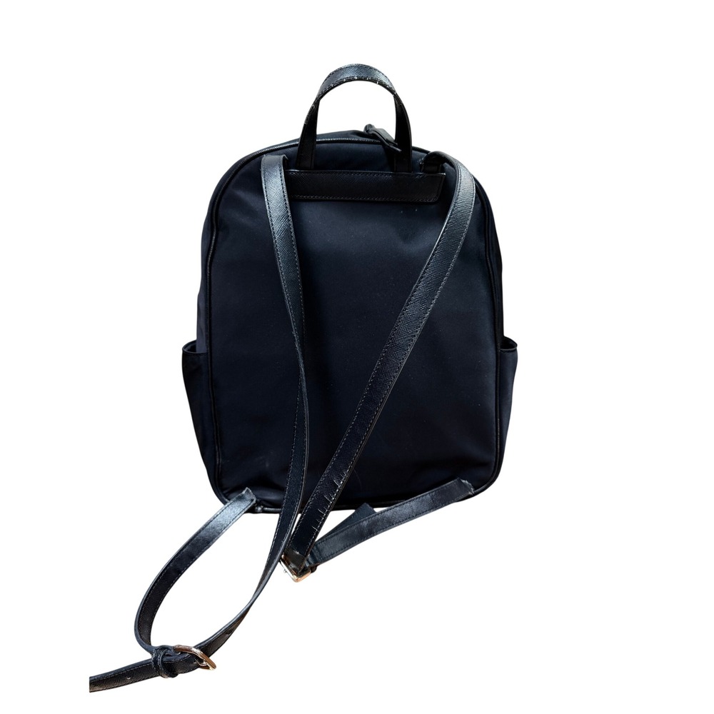 Kate Spade New York Black Nylon Saffiano Leather Backpack Classic with Dust Bag - Picture 4 of 16